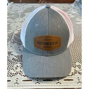 Scheels Gray and White Cap